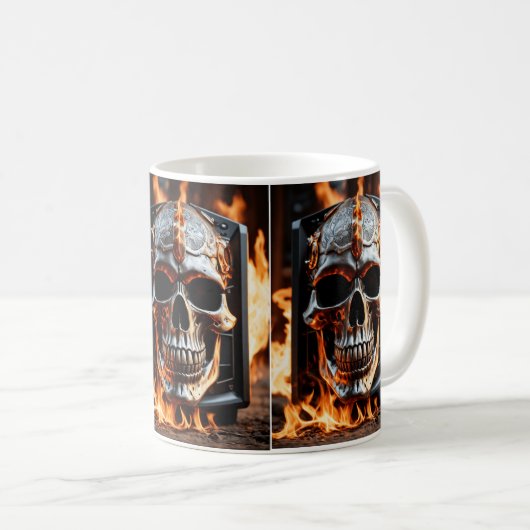 Mug Forgé dans le feu : Le crâne du son (Devant droit)