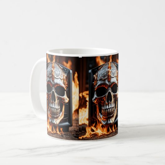 Mug Forgé dans le feu : Le crâne du son (Devant gauche)