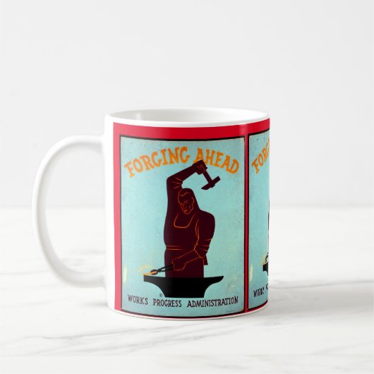 Mug Forger vers l'avant la pâte à café (Gauche)