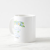 Mug Forget-Me-Nots and Daisies Floral Wedding (Devant gauche)