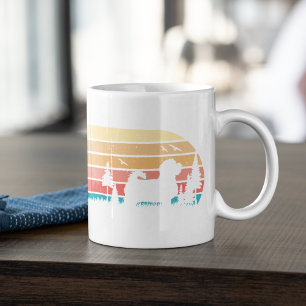 Mug Formateur Amoureux des chiens Maltais Retro Styled