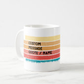 Mug Formateur Amoureux des chiens Retro Styled (Devant gauche)