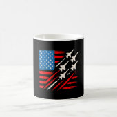 Mug Formation de jet patriotique graphique du drapeau (Centre)