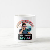 Mug Formation Mon AI amusant Citation d'intelligence a (Centre)