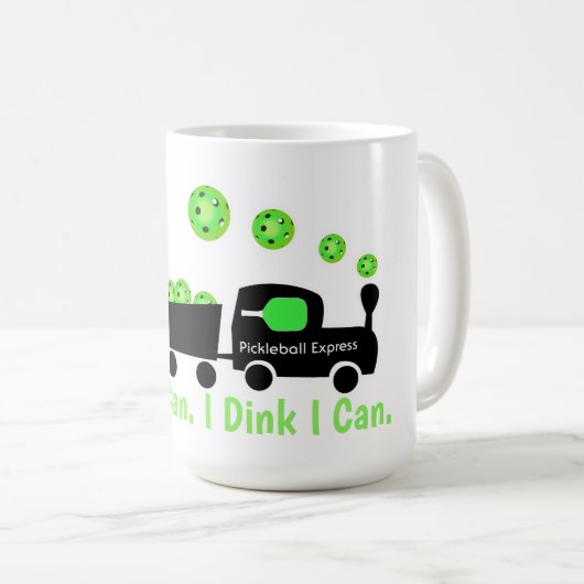 Mug Formation Pickball Je Dink Je Peux Bright Green (Devant droit)