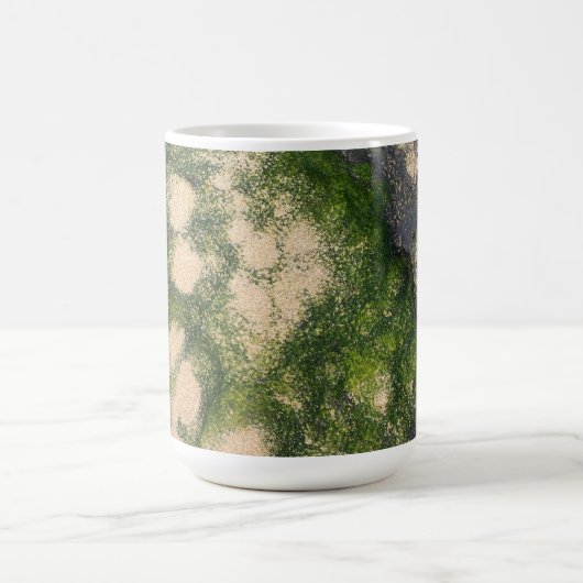 Mug Formation rocheuse de grès avec de la mousse émera (Centre)