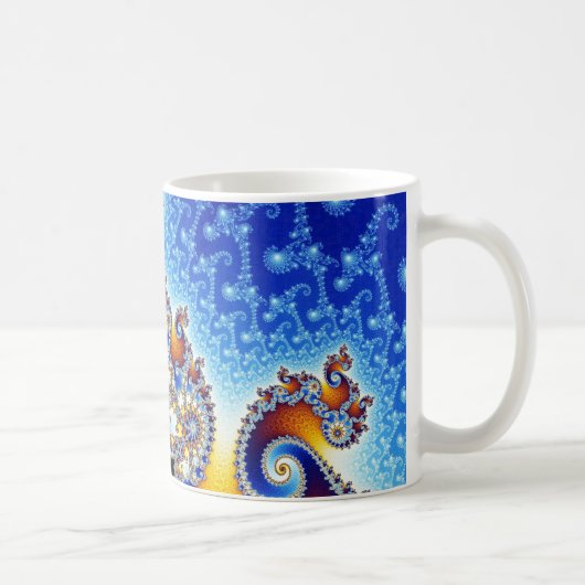 Mug Forme bidimensionnelle réglée de fractale de (Droite)