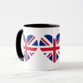 Mug Forme cardiaque Union Jack (Devant gauche)