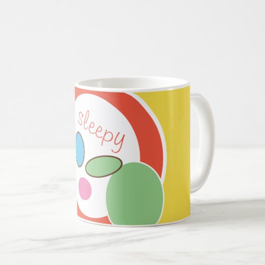 Mug forme cercle mignon muqueuse (Devant droit)
