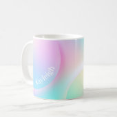 Mug Forme de dégradé pastel doux arc-en-ciel (Devant gauche)
