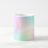 Mug Forme de dégradé pastel doux arc-en-ciel (Centre)