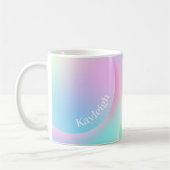 Mug Forme de dégradé pastel doux arc-en-ciel (Gauche)