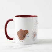 Mug Forme de fleur boho abstraite Nom botanique (Gauche)