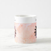 Mug Forme de fleurs personnalisée Photo Aquarelle Past (Centre)