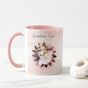 Mug Forme de fleurs personnalisée Photo Aquarelle Past
