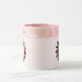 Mug Forme de fleurs personnalisée Photo Aquarelle Past (Centre)