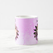 Mug Forme de fleurs personnalisée Photo Aquarelle Past (Centre)