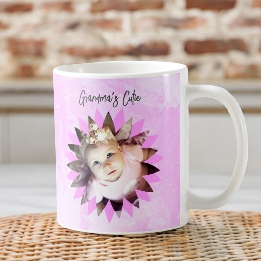 Mug Forme de fleurs personnalisée Photo Aquarelle Past