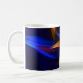 Mug Forme de tourbillon Abstrait Bleu orange (Gauche)