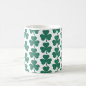 Mug Forme de trèfle à carreaux vert classique (Centre)