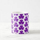 Mug Forme de trèfle à carreaux violet (Centre)