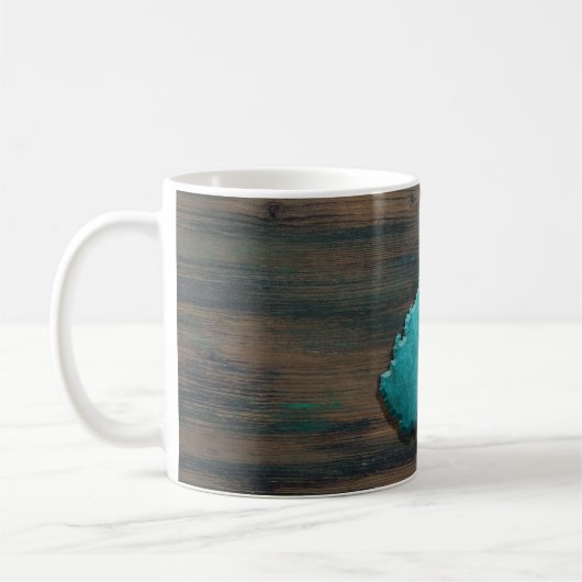 Mug Forme de Virginie occidentale Turquoise (Gauche)