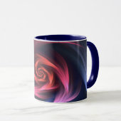 Mug Forme De Vortex Abstrait Rouge Et Bleu (Devant droit)