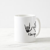 Mug Forme des mains - Squelette Mains du coeur (Devant droit)