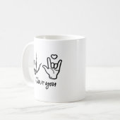 Mug Forme des mains - Squelette Mains du coeur (Devant gauche)