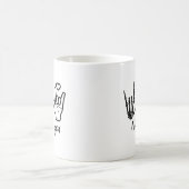 Mug Forme des mains - Squelette Mains du coeur (Centre)