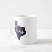 Mug Forme d'état des étoiles de nuit Texas (Devant gauche)