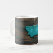 Mug Forme d'état du Montana Turquoise (Devant gauche)