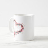 Mug Forme graphique de coeur composée de beaucoup de (Devant gauche)