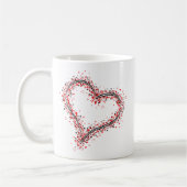 Mug Forme graphique de coeur composée de beaucoup de (Gauche)