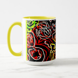 Mug Forme Motif de néon élégant et coloré