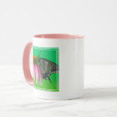 Mug Forme noire de l'Eastern Tiger Swallowtail (Devant gauche)
