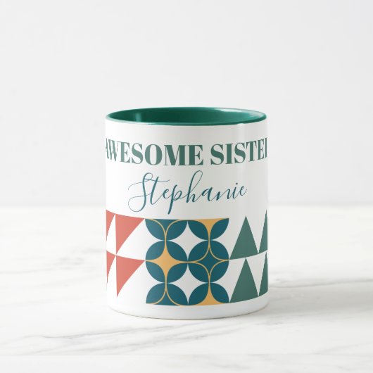 Mug Forme pétale géométrique circulaire triangulaire (Centre)