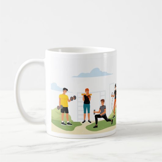 Mug Forme physique en plein air (Gauche)
