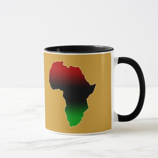 Mug Forme rouge, noire et verte de l'Afrique (Droite)