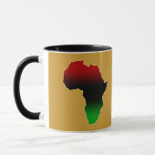 Mug Forme rouge, noire et verte de l'Afrique (Gauche)