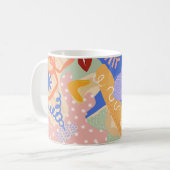 Mug Formes Abstraites colorées - Gras & Moderne (Devant gauche)