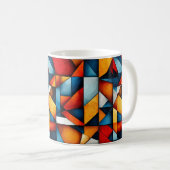 Mug Formes Abstraites Colorées Modernes (Devant droit)