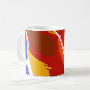 Mug Formes Abstraites Fluides avec des Couleurs Audaci