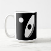 Mug Formes abstraites modernes en noir et blanc (Gauche)