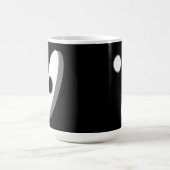 Mug Formes abstraites modernes sur fond noir et blanc (Centre)