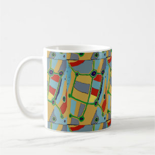 Mug Formes Abstraites, style Matisse, ajouter du texte