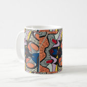 Mug Formes Abstraites, style Matisse, ajouter du texte (Devant gauche)