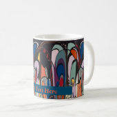 Mug Formes Abstraites, Style Matisse, ajouter du texte (Devant droit)