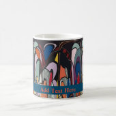 Mug Formes Abstraites, Style Matisse, ajouter du texte (Centre)