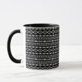 Mug Formes Aztec Motif gris noir (Gauche)